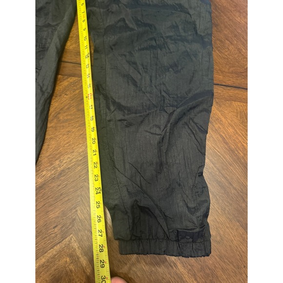 White Stag Sportswear Black Nylon Track Pants Joggers Zip Ankles Waist XL |J1 - Picture 6 of 7